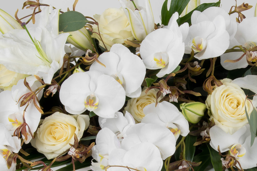 Lange takken Orchidee, Lelies en luxe Rozen